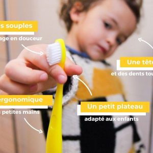 Brosse à dents enfant 2-6 ans à tête rechargeable – Française