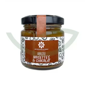 Amlou noisettes chocolat – 90g – Les douceurs du Maroc