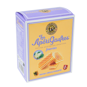 Apérigaufres Fourrées Chèvre / Romarin – 75g