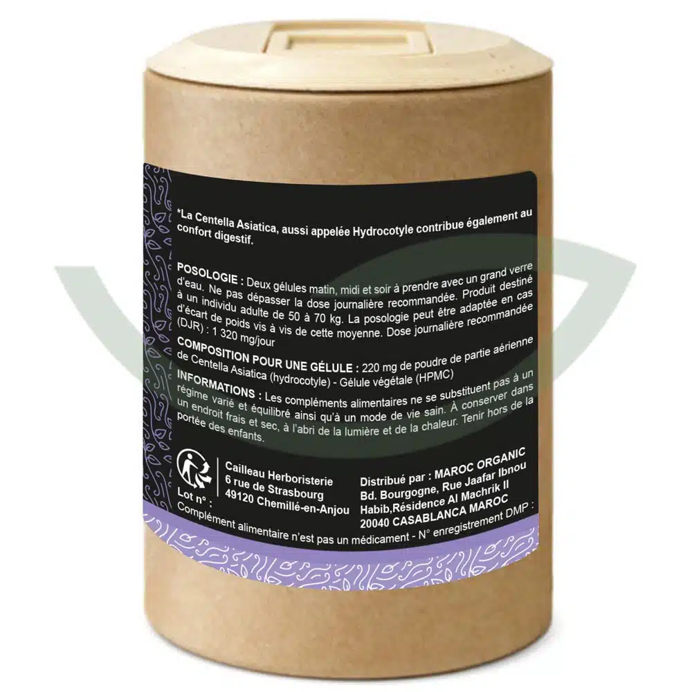 Centella asiatica partie aérienne – 200 gélules – 220 mg – Cailleau – Image 2