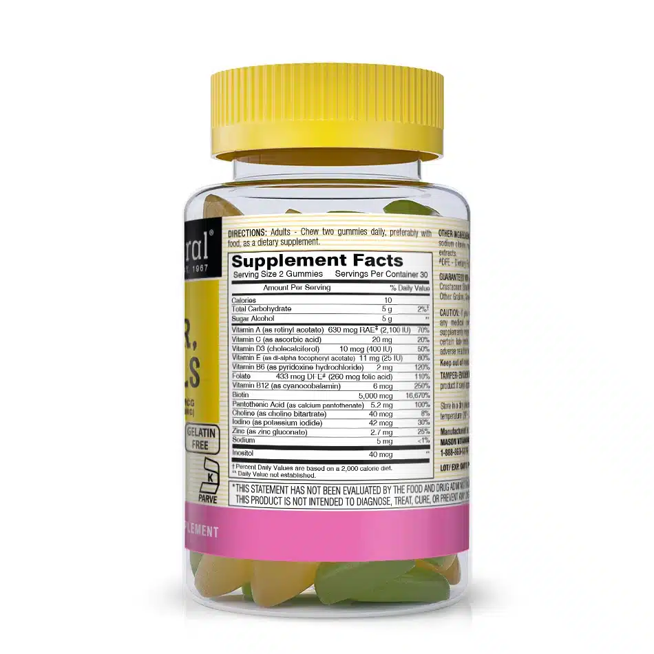 Corps-Cheveux-Peau & Ongles – 60 Gommes – Mason Natural – Image 2