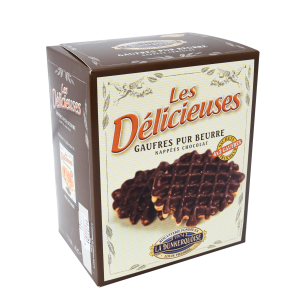 Les Délicieuses Gaufres Nappées Chocolat – 200g | DLUO : 21/07/25