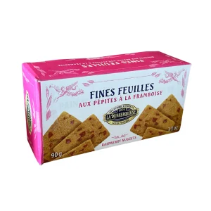 Fines Feuilles aux pépites à la Framboise – 90g