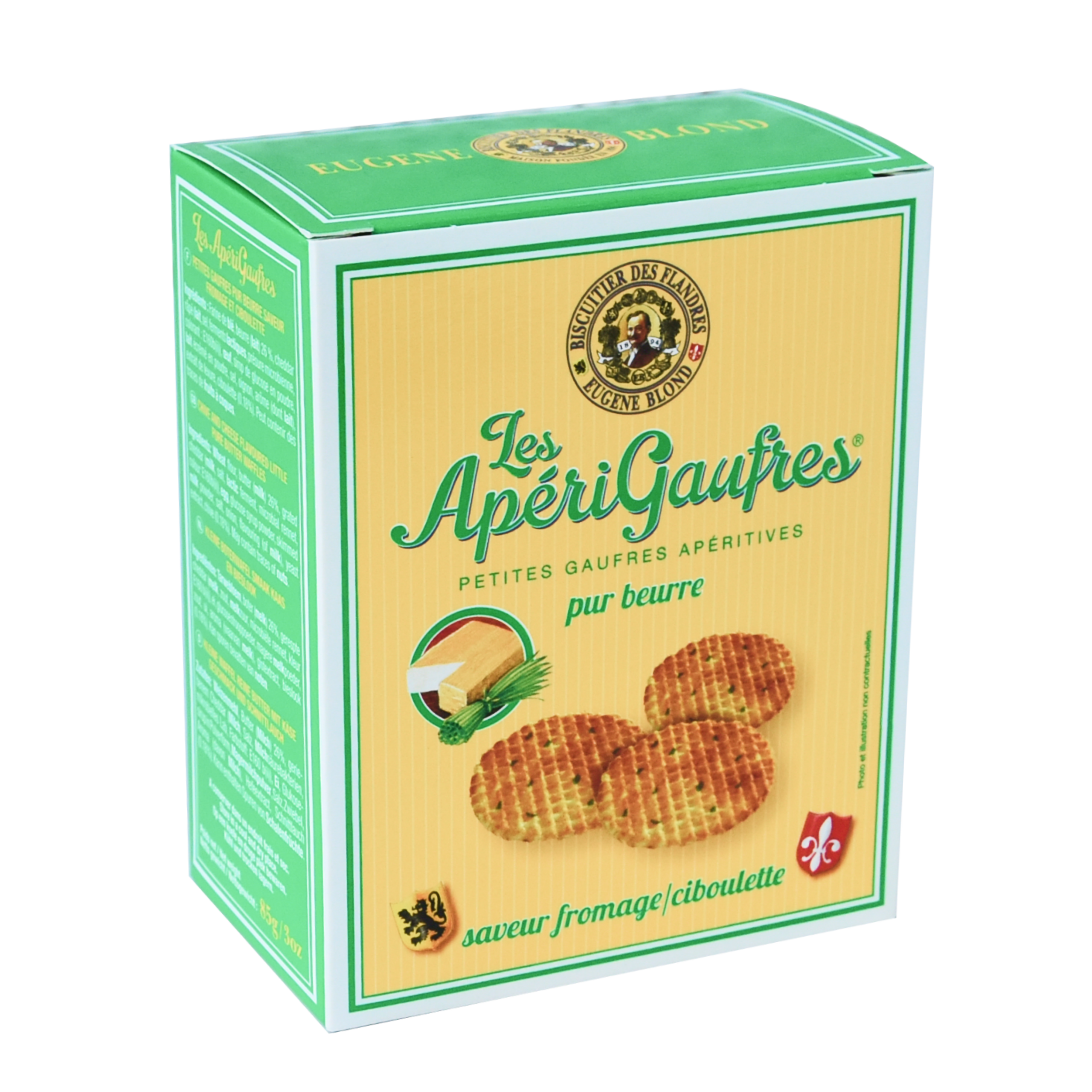 Apérigaufres Fines Fromage / Ciboulette – 85g