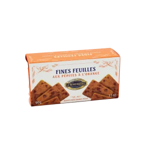 Fines feuilles aux pépites à l’orange