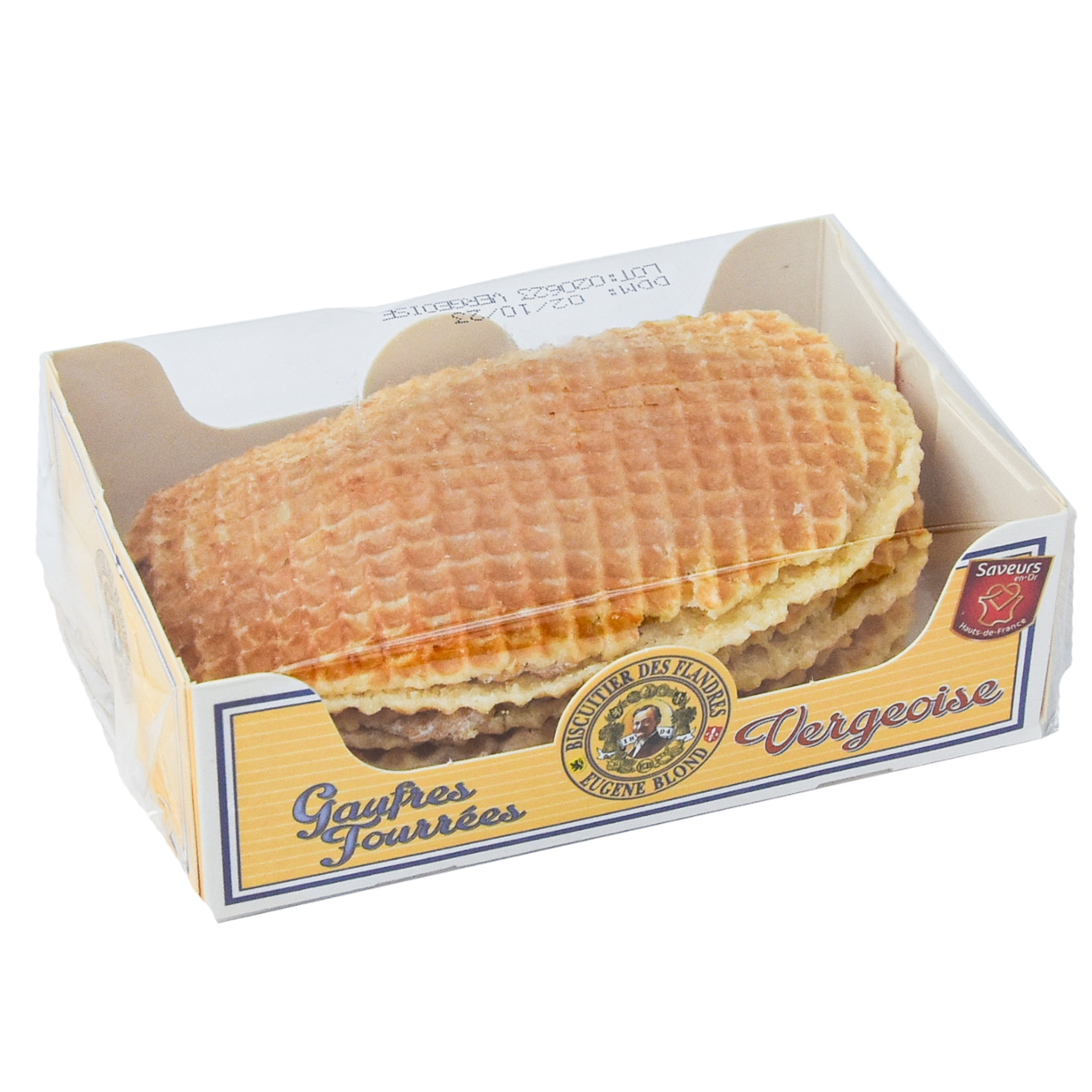 Gaufres Fourrées Vergeoise – 200g | DLUO : 07/06/25
