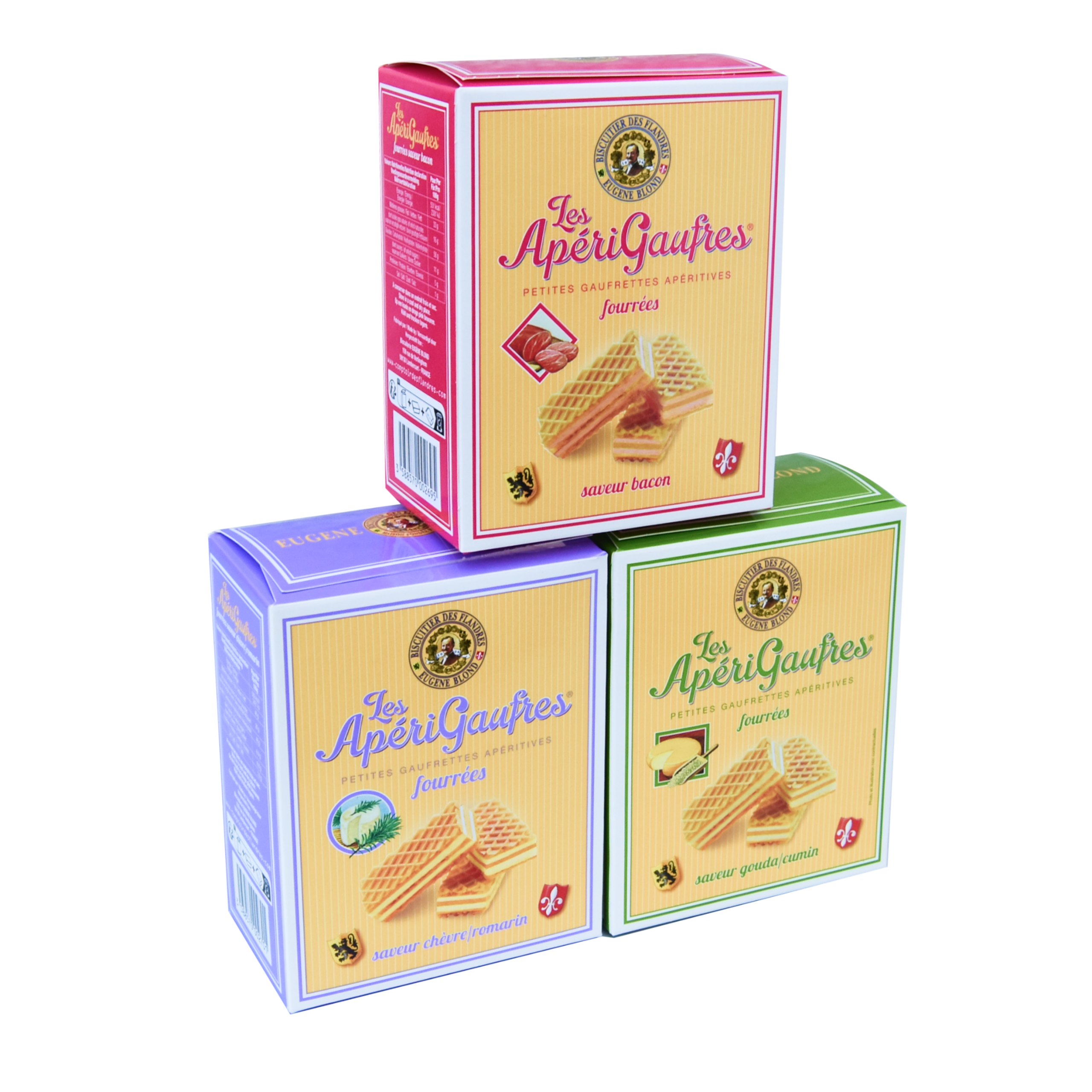 Lot de 3 Aperigaufres Fourrées – 75g x 3