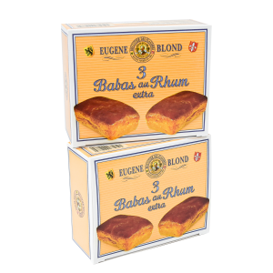 Lot de 2 étuis Babas au Rhum – 240g x 2 (DLUO : 21/05/25)