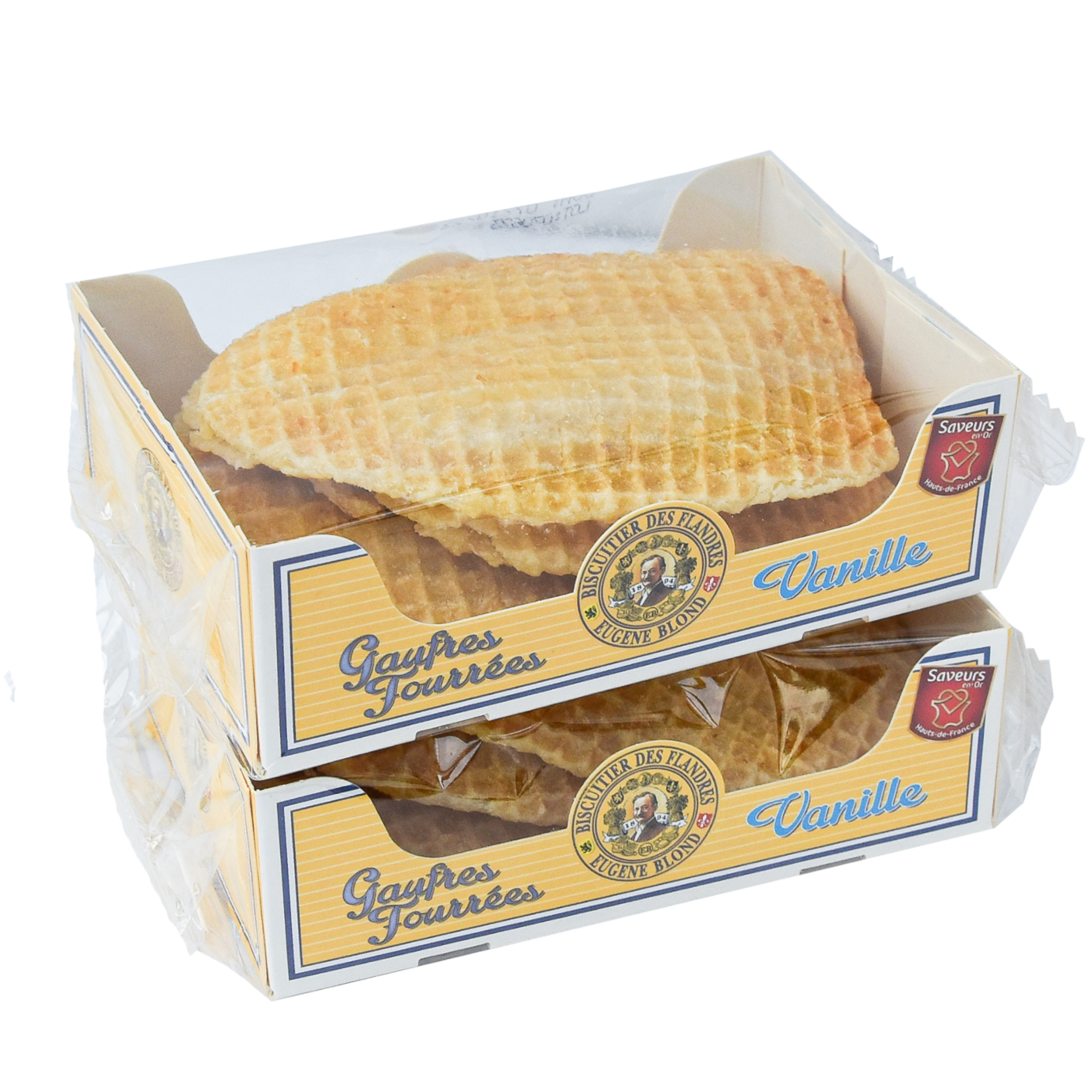 Lot de Gaufres Fourrées Vanille – 200g x 2 | DLUO : 07/06/25