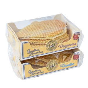 Lot de Gaufres Fourrées Vergeoise et Vanille – 200g x 2 | DLUO : 07/06/25