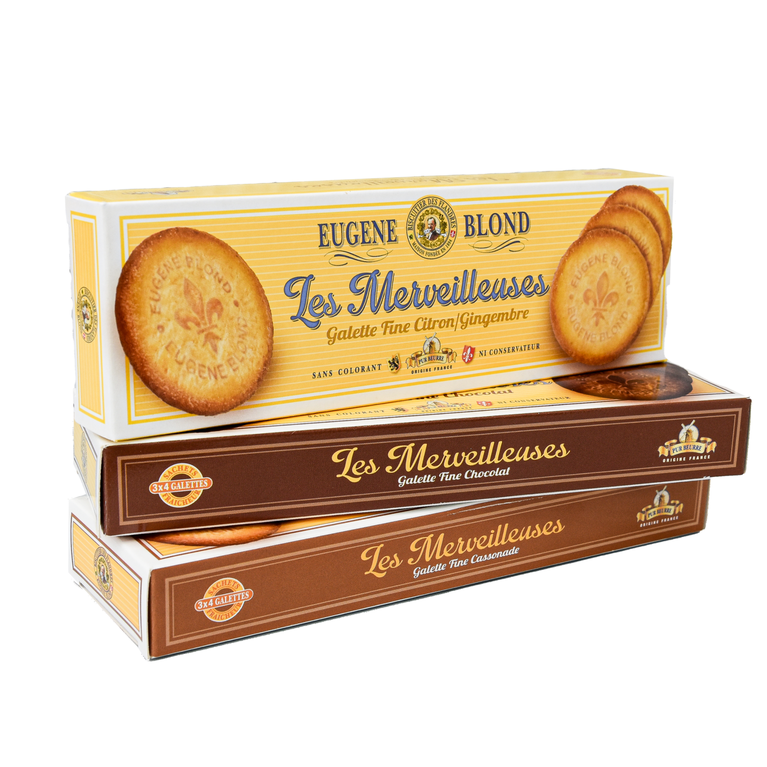 Lot de 3 Galettes Fines Les Merveilleuses – 100g x 3