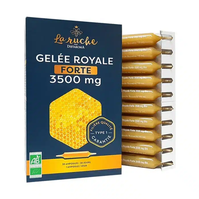 La Ruche Gelée Royale Forte 3500mg-20-Ampoules-Dietaroma