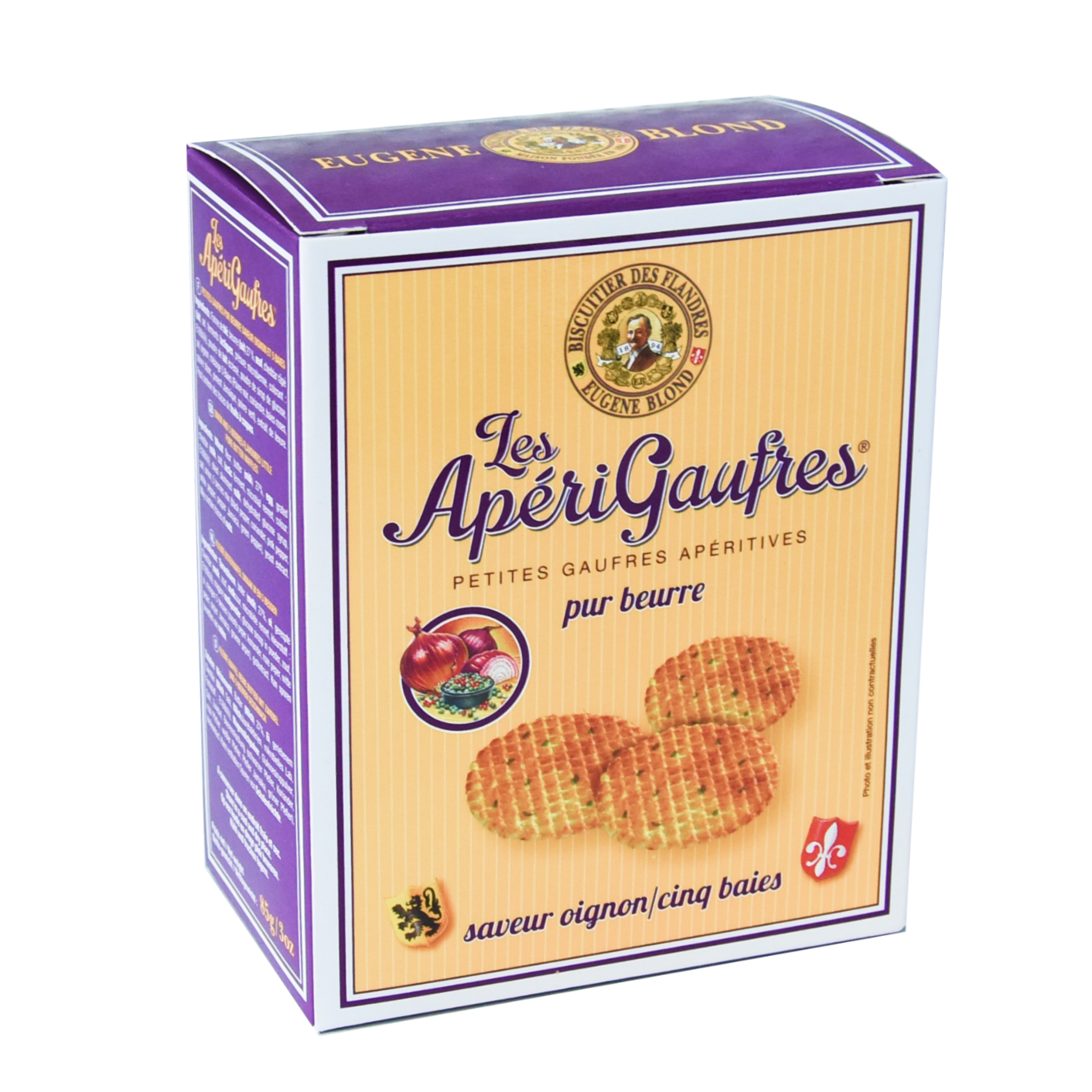 Apérigaufres Fines Oignon & 5 Baies – 85g