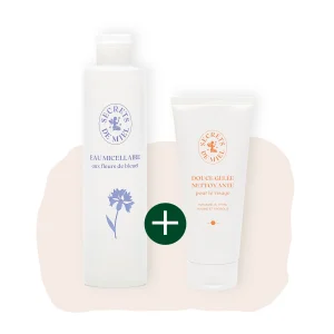 DUO Jolie Peau : Eau Micellaire & Douce Gelée Nettoyante