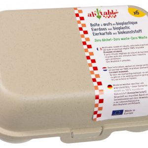 Boîte à 6 oeufs bio plastique