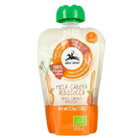 Purée carotte abricot – 100g – Alce Nero