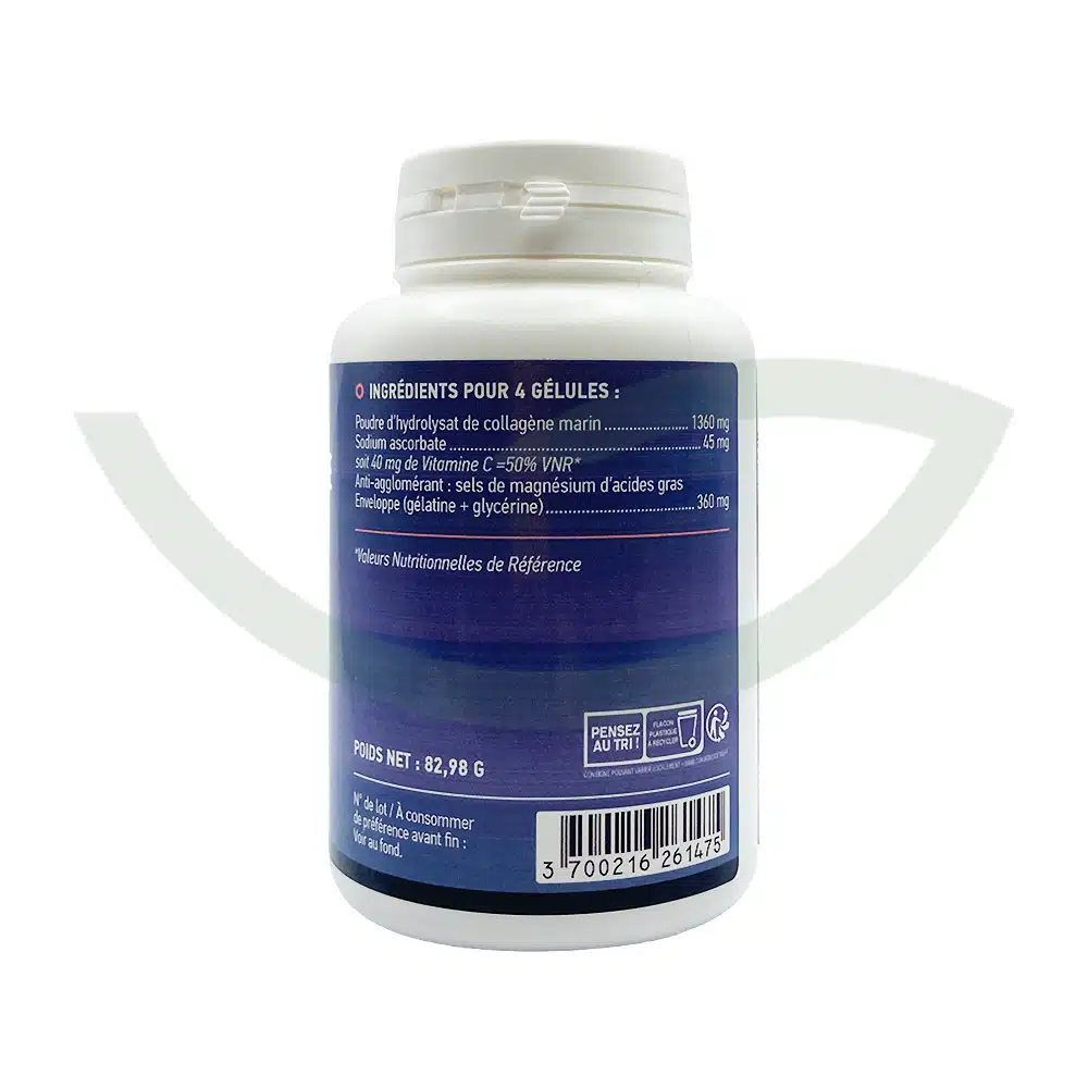 Collagène Marin Vitamine C – 180 – gélules – 350mg – GPH – Image 2