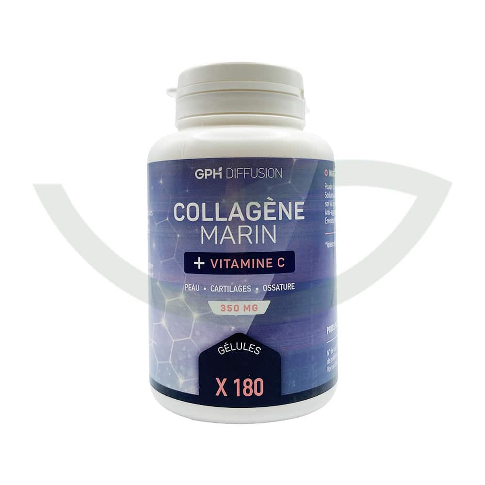 Collagène Marin Vitamine C – 180 – gélules – 350mg – GPH