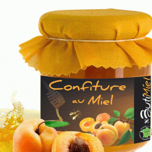 Confiture d&rsquo;abricot au Miel 250gr