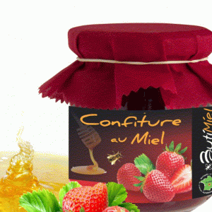 Confiture de Fraise au Miel 250gr