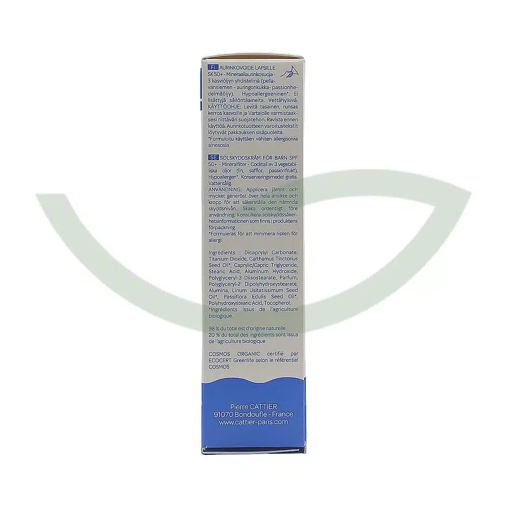 Crème protection solaire bébé – 50ml – Cattier – Image 2