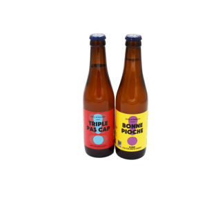 Lot de 2 Bières Brasserie Tandem – Pas cap et Bonne pioche – 33cl x 2