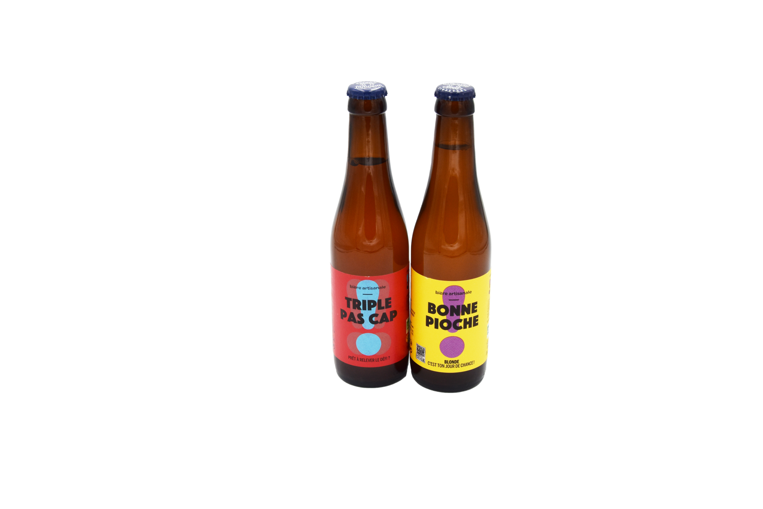 Lot de 2 Bières Brasserie Tandem – Pas cap et Bonne pioche – 33cl x 2