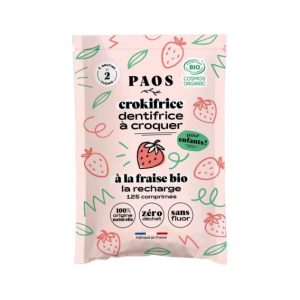 Dentifrice à croquer enfant à la fraise – Bio