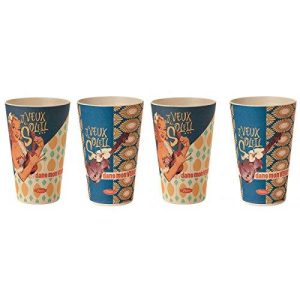 Gobelet bambou Lot de 4