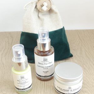 Coffret homme en pochon – bio