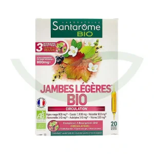 Jambes légères bio – 20 ampoules – Santarome