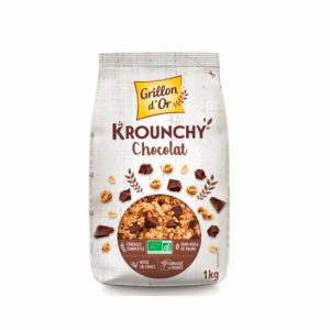 Muesli Krounchy chocolat – 5 Kg – bio (Grillon d&rsquo;Or)