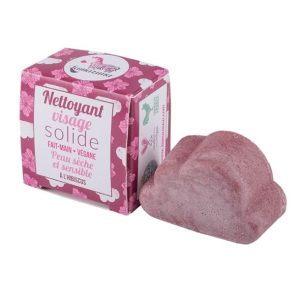 Nettoyant visage solide peau sèche et sensible – Vegan