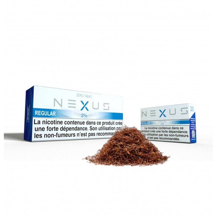 Paquet 20 Sticks Nexus Regular 2% Nicotine (Cartouche de 10 paquets)