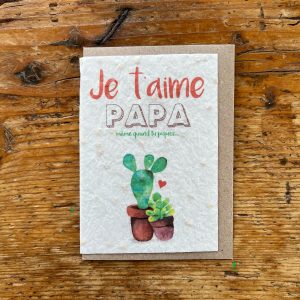 Cartes à planter je t&rsquo;aime papa
