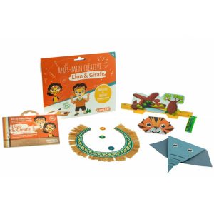 Pochette Après-midi créative lion & girafe