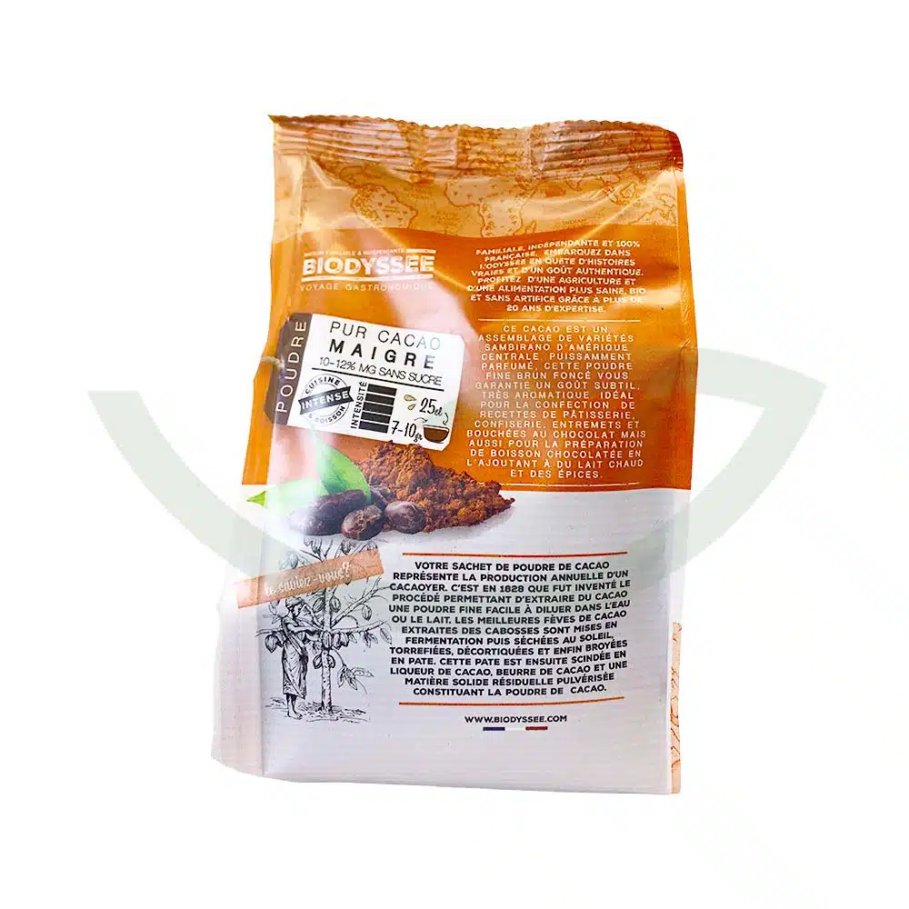 Cacao maigre – 250g – Biodyssée – Image 2