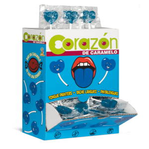 Sucette Grand Coeurs Cola (boite de 100)