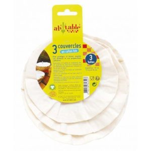 Couvercle en coton bio – 3 petits