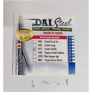 *Hameçon Daï Steel – 431 C N°22 Poissons blancs