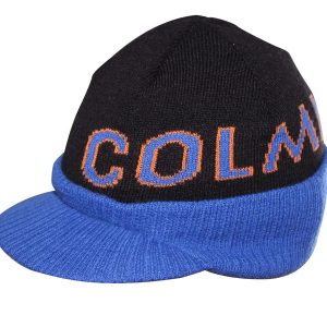 *Bonnet à visière Colmic – Skull cap + Visor – Orange séries Official team