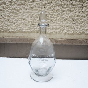 Ancienne Carafe à Porto / Liqueur / Vin en Verre ou Cristal Gravé