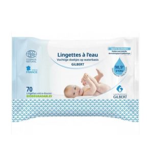 GILBERT – LINGETTES A L’EAU POUR BEBES 70U