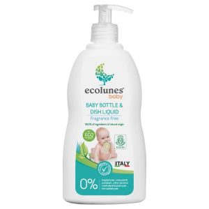 ECOLUNES – LIQUIDE VAISSELLE LAVAGE BIBERON ÉCOLOGIQUE ET HYPOALLERGÉNIQUE 500ML