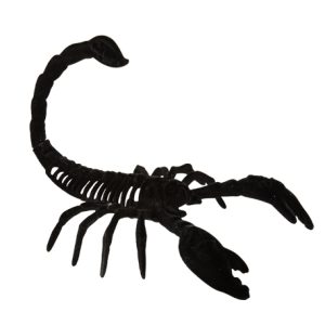 SCORPION VELOURS NOIR 20,5 X 14,5 CM