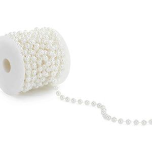 Ruban de perles blanches 8 mm