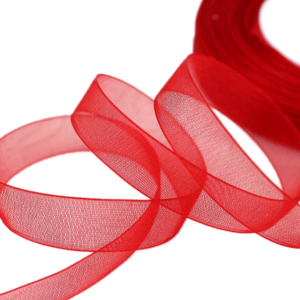 Ruban Organza – Rouge – 15mm x 20 m