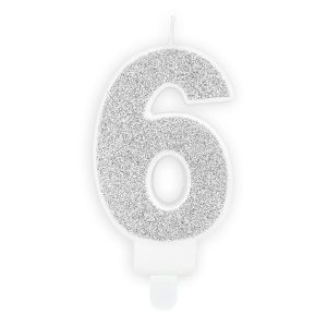 Bougie d&rsquo;anniversaire-6-Argent