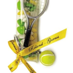 Porte clés – Raquette de tennis avec sa balle