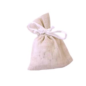 Sac à dragées  en Toile – Nude – Lot de 4